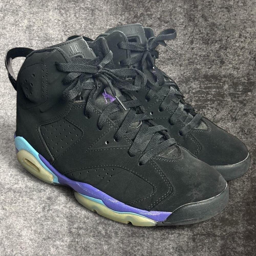 Nike Air Jordan 6 Retro Aqua Black Purple CT8529-004 Men’s Size 10